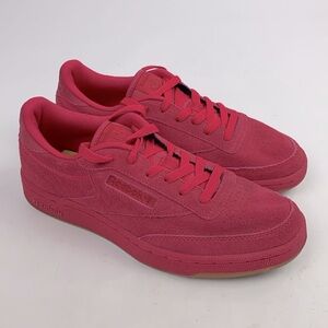 Reebok Suede Classic Sneakers Fuschia Pink Lace up Size 8 New NWOT